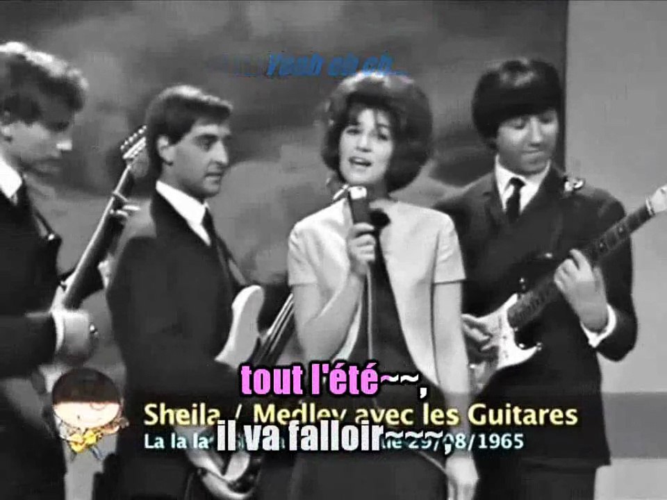 Sheila & Les Guitares_Medley (Pendant les vacances-Première surprise partie-Sheila-Cette année là)(Clip 1965))karaoké