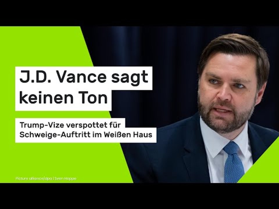 J.D. Vance verspottet für Schweige-Auftritt im Weißen Haus