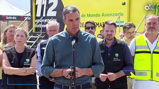 Sánchez no hace autocrítica ni habla de pirómanos y culpa de los incendios a la ola de calor