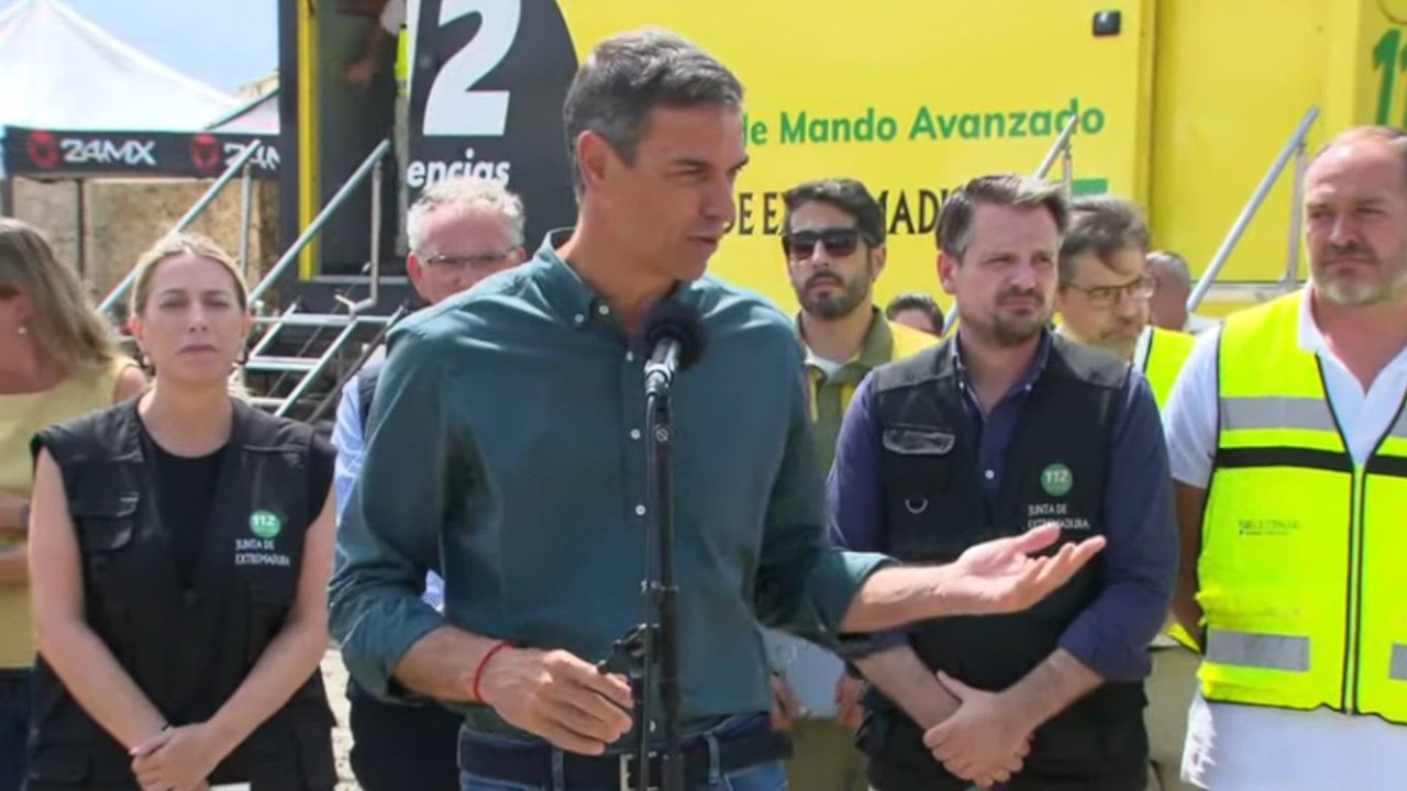 Comparecencia completa de Pedro Sánchez desde el Puesto de Mando Avanzado de Jarilla, en Cáceres
