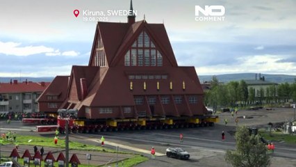 Historische Kirche von Kiruna in Schweden wird um fünf Kilometer verlegt
