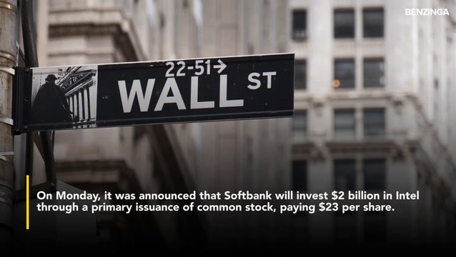 Intel Stock Jumps Over 5% After Hours As SoftBank Buys $2 Billion Stake, Trump Administration Weighs Investment