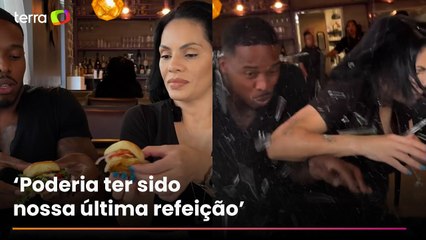 Carro invade restaurante e atinge influenciadores durante gravação