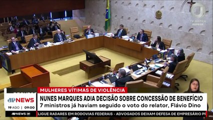 Nunes Marques pede vista e adia julgamento de benefício para vítimas de violência