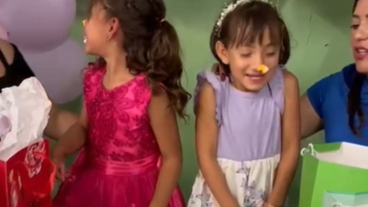 Birthday tradition flipped as girl surprises everyone by smashing her own face into cake