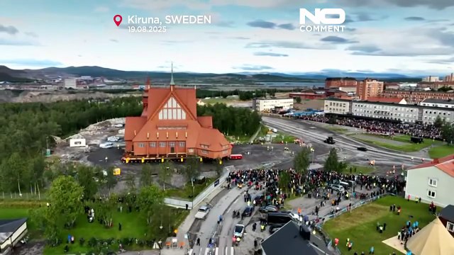 Historic Kiruna Church in Sweden begins five-kilometre relocation