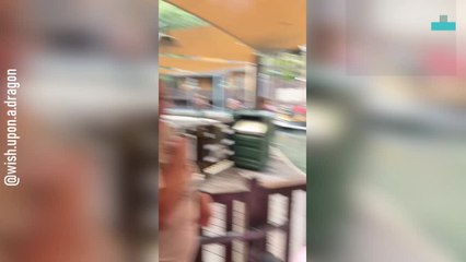 Hilarious Granny Reacts to River Run Ride