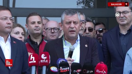 Özgür Özel, depremin yaşandığı Sındırgı'da açıklama yaptı