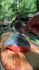 Doğal Taş Üzerinde Balık Köftesi 🐟 - cooking fish meatballs on natural stone