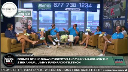 Former Bruins Shawn Thornton and Tuukka Rask Join Day 2 JFRT