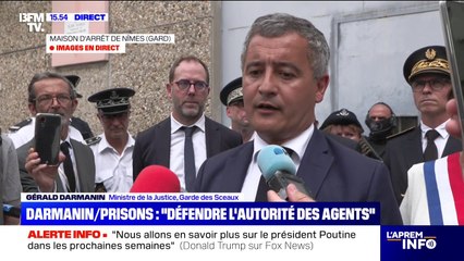 Surpopulation carcérale: "La plupart de nos prisons ne sont pas dignes mais on doit avoir un message clair vis-à-vis des victimes", assure Gérald Darmanin