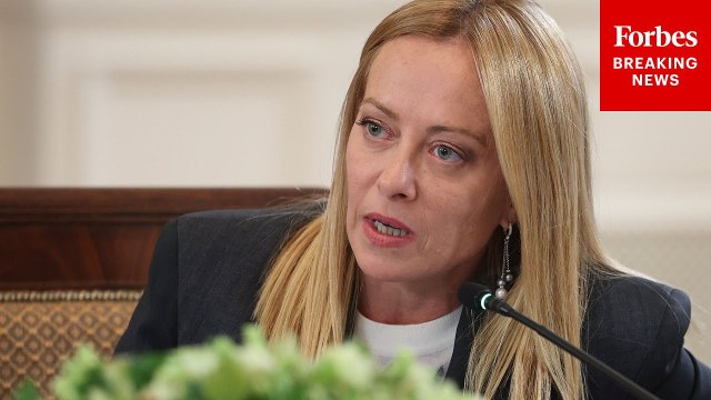 Italy's Giorgia Meloni Discusses Russia-Ukraine War At White House Meeting With Trump