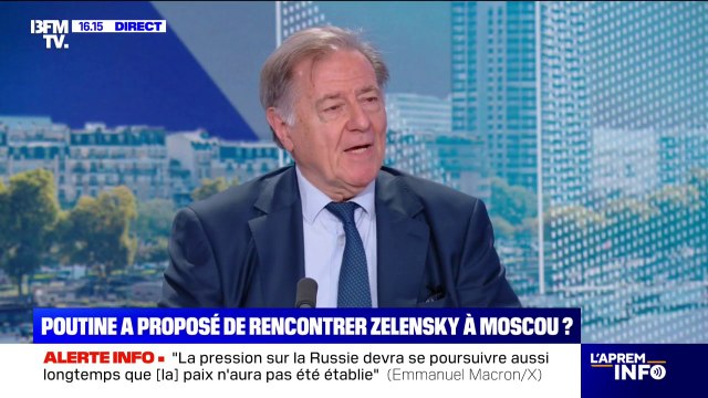 Guerre en Ukraine: Claude Blanchemaison, ancien ambassadeur de France à Moscou, estime que Vladimir Poutine veut que Volodymyr Zelensky vienne se soumettre ,