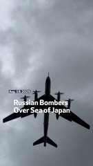 Russian Bombers Fly Over Sea of Japan