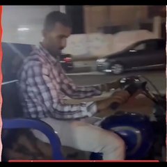 سائق تريسكل متعا:طي مخد:رات كاد أن يسبب كارثة في وسط الطريق