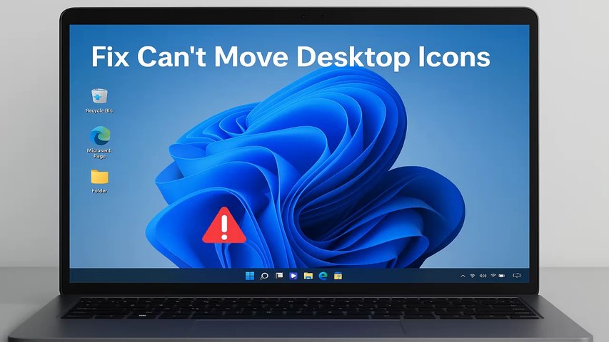 Unable To Move Icons On Desktop