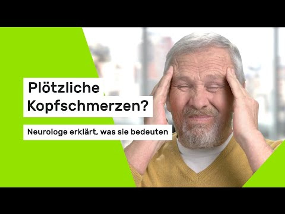 Plötzliche Kopfschmerzen? Neurologe erklärt, was sie bedeuten