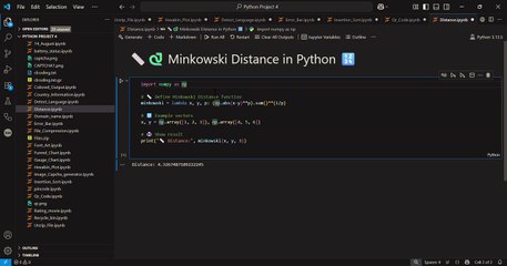 How to Calculate Minkowski Distance with NumPy