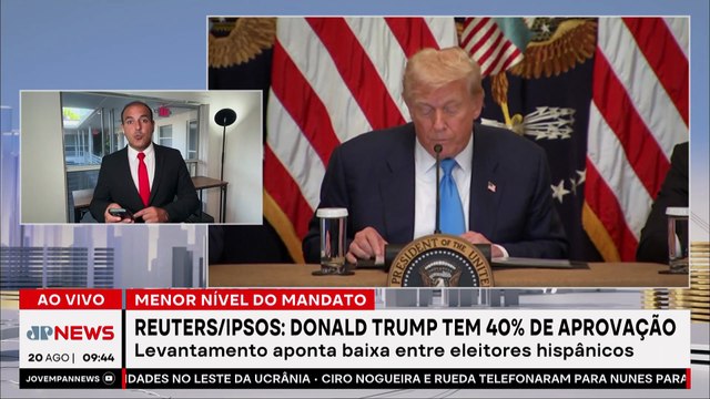 Aprovação de Trump cai para 40%, aponta pesquisa Reuters/Ipsos