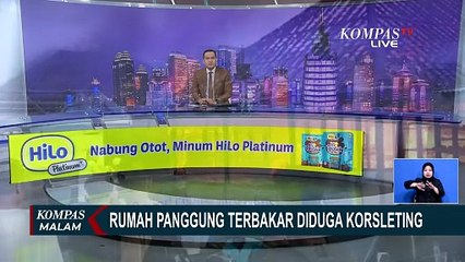 Kebakaran Rumah Panggung di Muaro Jambi, Api Diduga Akibat Korsleting | KOMPAS MALAM