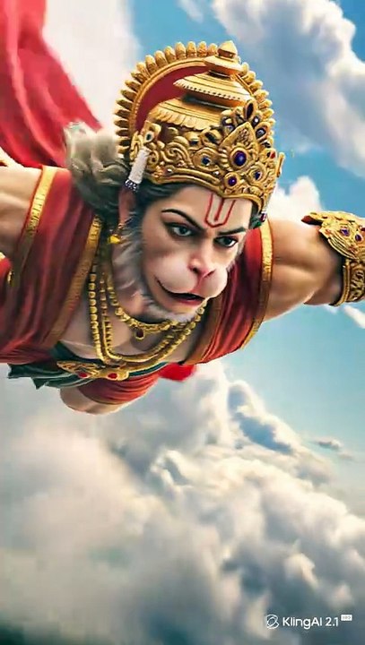 Professional_Mode__The_hanuman_flying_in_sky_in_Hi