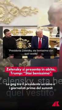 Zelensky alla Casa Bianca in abito civile, Trump: Con questo vestito stai benissimo