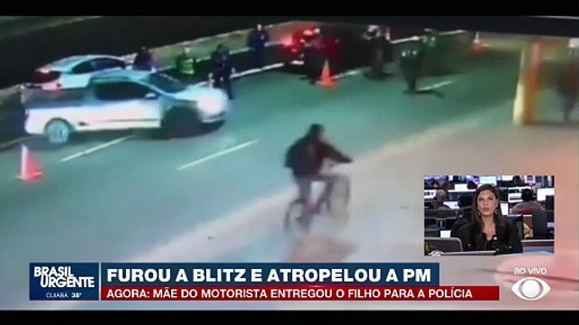 Motorista fura blitz e atropela PM em São Paulo