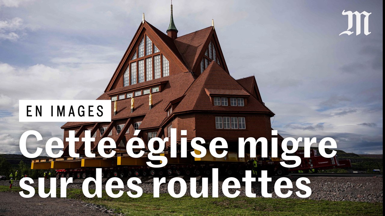 Suède : une église historique de 672 tonnes déménage sur des roulettes
