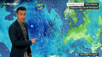 Met Office 14 day weather outlook 19/08/2025