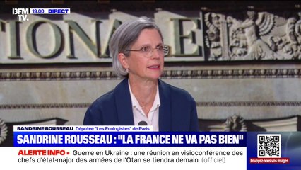 Mouvement contestataire du 10 septembre: "Il ne faut pas avoir peur de retourner aux urnes", lance Sandrine Rousseau, députée Les Écologistes