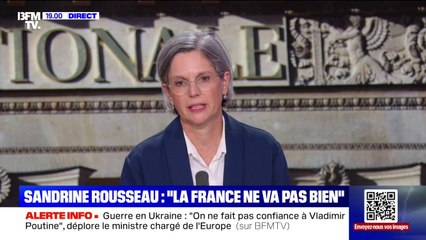 Sandrine Rousseau estime que le bilan politique d'Emmanuel Macron et "catastrophique"