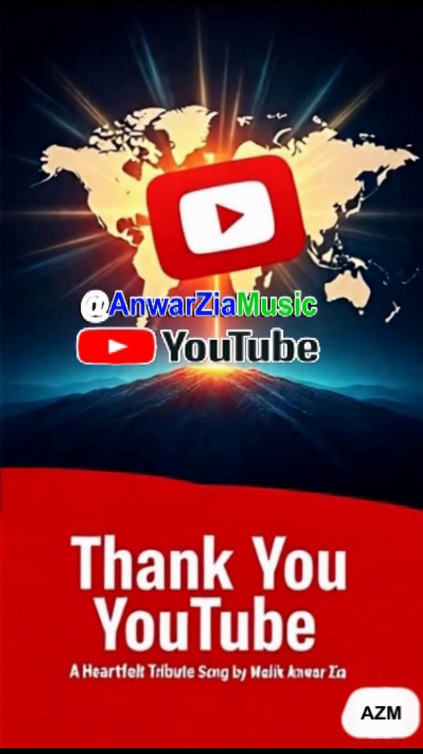 ⁣World’s First YouTube Song, Tera Shukriya YouTube Baba, Tribute To YouTube by Malik Anwar Zia, YouTu