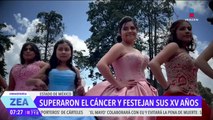 Adolescentes ganan batalla contra el cáncer y hoy celebran sus XV años