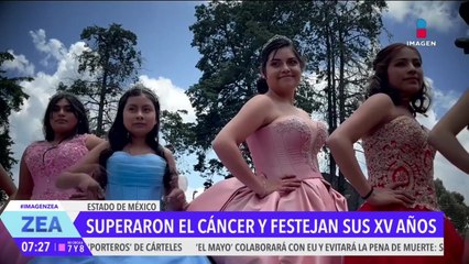 Adolescentes ganan batalla contra el cáncer y hoy celebran sus XV años