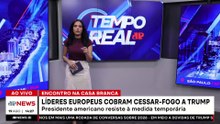 Europa pressiona Trump por cessar-fogo na guerra da Ucrânia | TEMPO REAL
