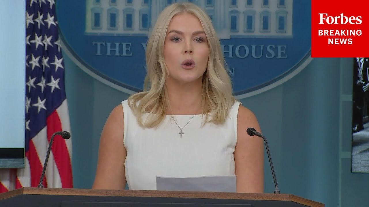 Karoline Leavitt Holds White House Press Briefing After Trump-Zelensky Summit