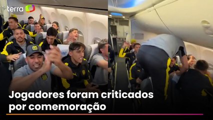 Jogadores do Peñarol levam 'bronca' de companhia aérea por comportamento em voo