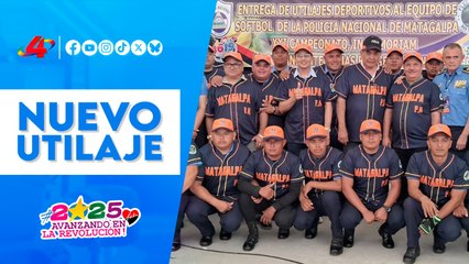 🥎 Equipo de Softbol de la Policía Nacional de Matagalpa recibe nuevo utillaje deportivo
