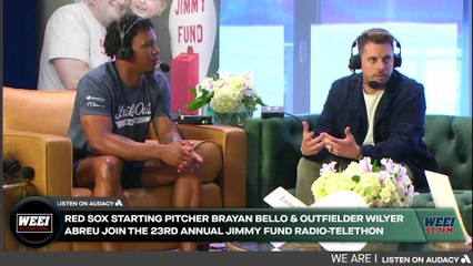 Red Sox Starting Pitcher Brayan Bello and Right Fielder Wilyer Abreu Talk Playoff Push, Team Chemistry