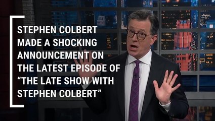 The Late Show' Is Ending For Good In CBS Cancellation Shocker, And We Relate So Hard To Stephen Colbert's Reaction