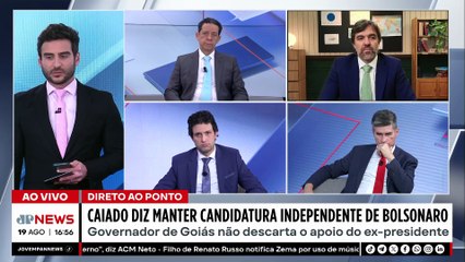 Eleições 2026: Caiado diz manter candidatura independente de Bolsonaro