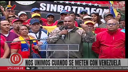 Clase obrera venezolana alza su voz en respaldo al presidente Nicolás Maduro