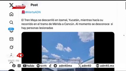 🚨¡Última Hora! Reportan el descarrilamiento del Tren Maya en Izamal, Yucatán