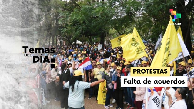 Docentes en Paraguay mantienen presión por salarios justos