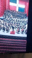 Colocan regrabación del Himno Nacional en la sesión del Senado a solicitud de Rogelio Genao