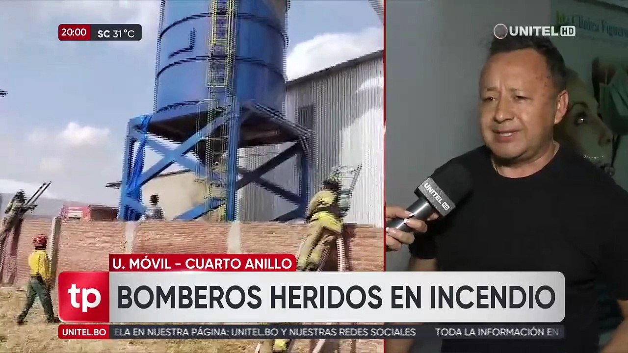 Santa Cruz: Cuatro bomberos resultaron heridos por una explosión cuando combatían un incendio