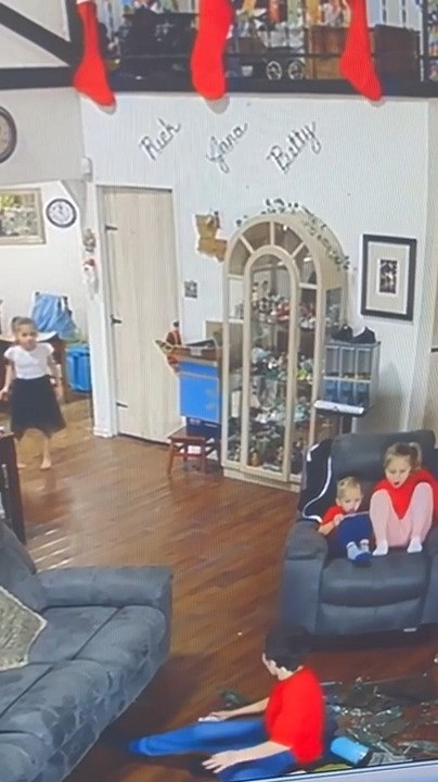 Grandson Crashes Into Glass Coffee Table While...