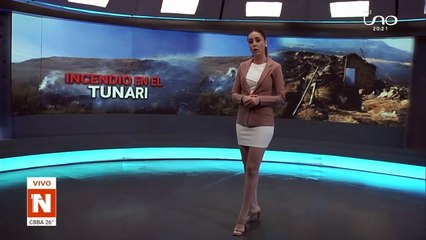 Bomberos en el Parque Tunari