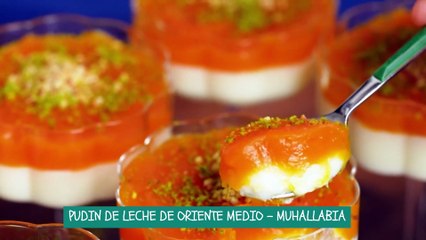 PUDIN DE LECHE DE ORIENTE MEDIO - MUHALLABIA.