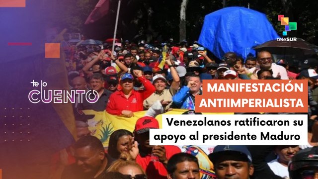 Manifestación en Caracas rechaza nuevas agresiones de EE.UU.
